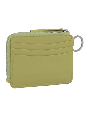 Braun Büffel Joy Kreditkartenetui RFID Schutz Leder 11 cm in lemongrass