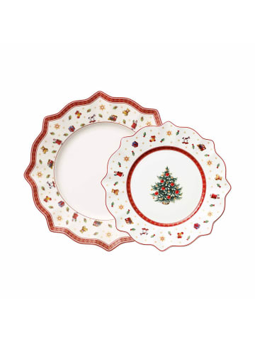 Villeroy & Boch Teller-Set Toy's Delight in Weiß-Rot in weiß-rot