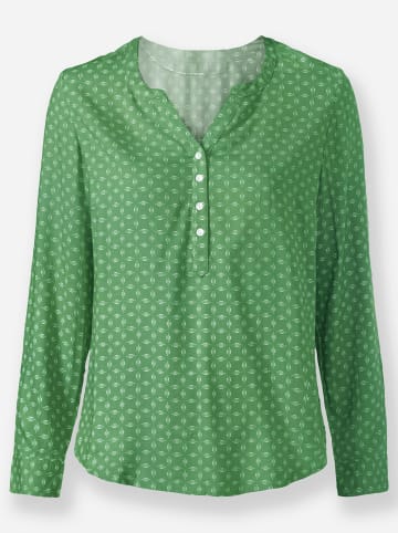 WITT WEIDEN Bluse in apfel-weiß-bedruckt