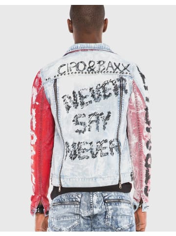 Cipo & Baxx Jacke in ICEBLUE