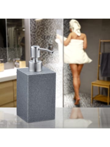 relaxdays Seifenspender in Grau - 300 ml