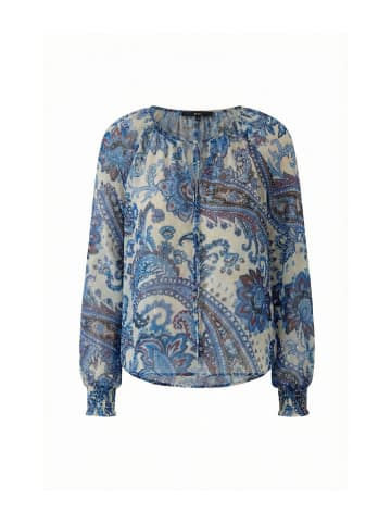 Oui Bluse in offwhite blue