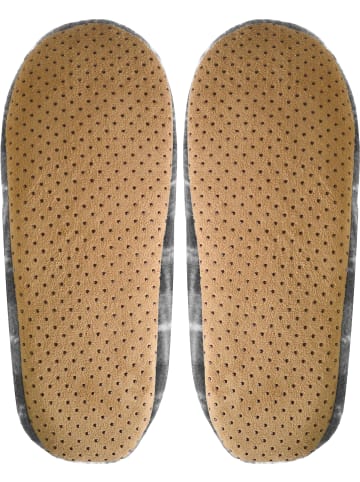 normani 1 Paar Herren-Slipper Karo in Grau