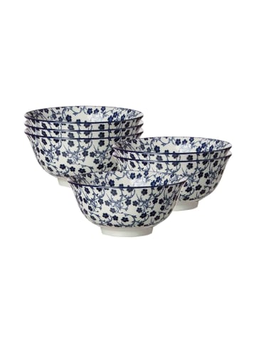 Ritzenhoff & Breker 6er Set Müslischalen Royal Sakura in Blau-Weiß ø 15,5 cm in blau-weiß