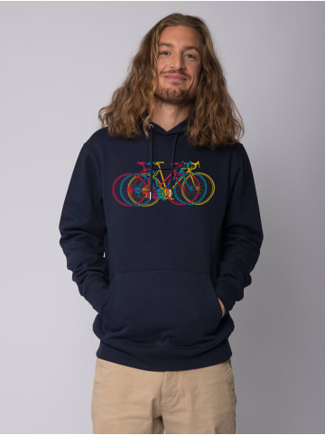 wat? Apparel Sweatshirt Fahrräder in Dunkelblau