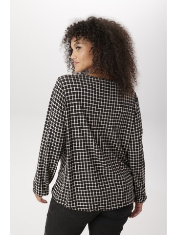Aniston PLUS Langarmshirt in beige-schwarz