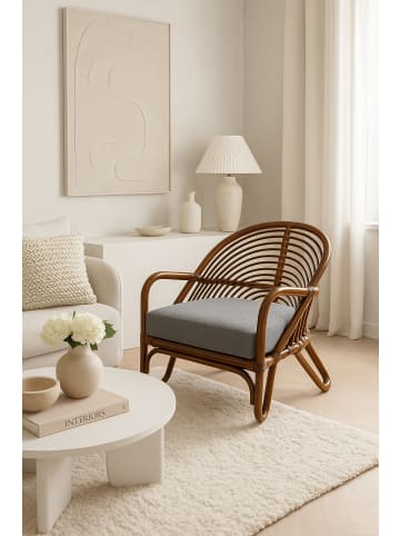 möbel-direkt Rattansessel inklusive Sitzkissenauflage Clara in braun