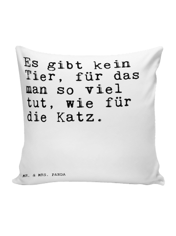 Mr. & Mrs. Panda Mikrofaser Kissen Es gibt kein Tier,... mit Spruch in Weiß