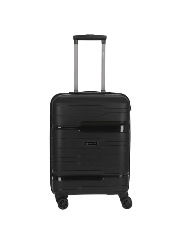 Check.In Memphis - 4-Rollen-Kabinentrolley 55 cm (blau) in schwarz