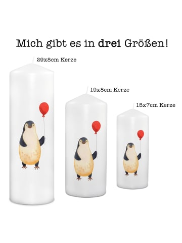 Mr. & Mrs. Panda Dekorative Kerze Pinguin Luftballon ohne Spruch in Weiß