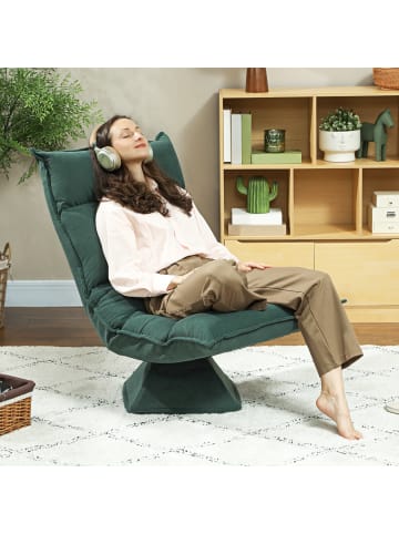 HOMCOM Bodenstuhl-70L x 62B x 95H cm-Grün