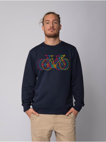 wat? Apparel Sweatshirt Fahrräder in Dunkelblau