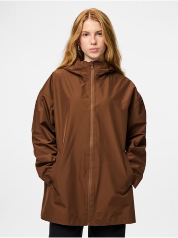 Pieces Regenjacke in Downtown Brown