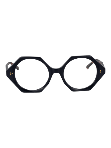 Hally & Son Frauen Gestelle mit Sonnenbrillen-Clips Geometrisch Blau