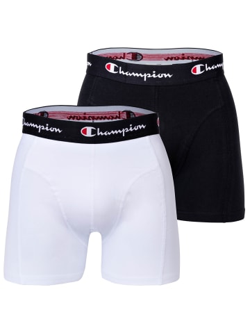 Champion Boxershort 2er Pack in Weiß/Schwarz