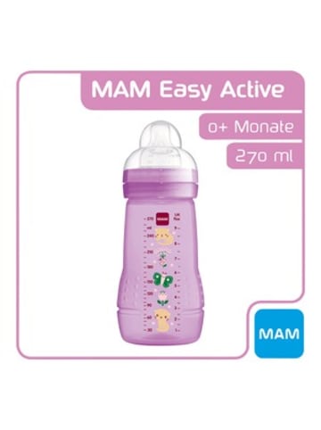 MAM Babyflasche Easy Active, Weithals, 270 ml, ab 0M in Lila