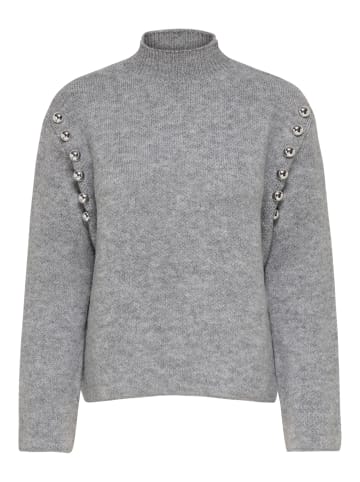 ONLY Strickpullover in Medium Grey Melange