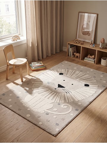 KADIMA DESIGN Teppich Kinderzimmer Kinder-Motiv Kinderzimmer pflegeleicht Spielzimmer in Beige