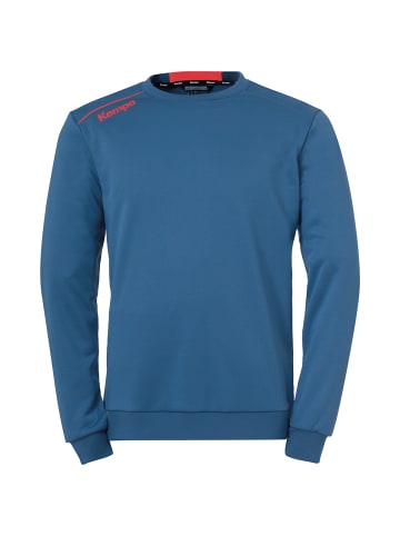 Kempa Langarmshirt PLAYER TRAINING TOP Kids in ice grau/fluo rot