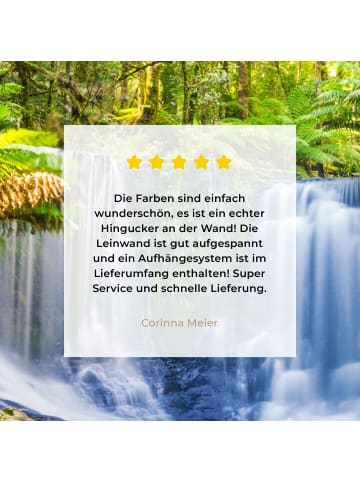 MuchoWow Leinwand bilder Dschungel Wasserfall (BxH)