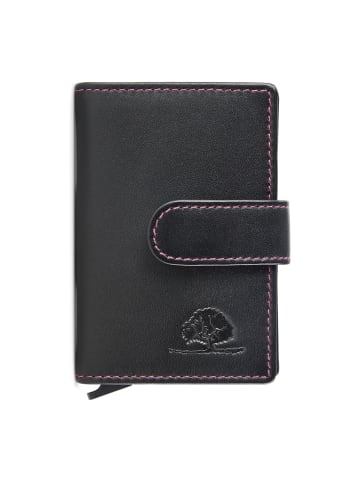 Greenburry Nappa Kreditkartenetui RFID Schutz Leder 7 cm in fuchsia