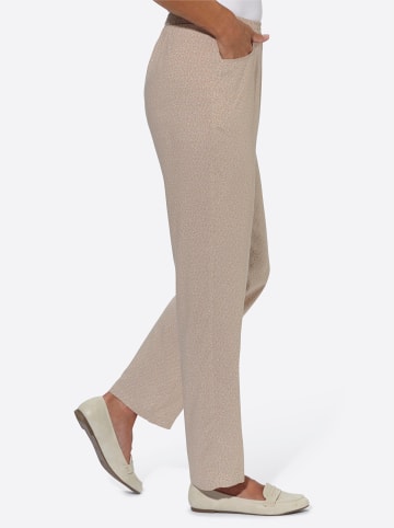 WITT WEIDEN Schlupfhose in beige-ecru-bedruckt