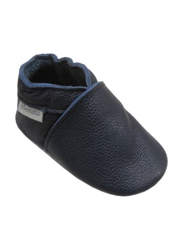 Bemesu Baby Krabbelschuhe aus Leder, weiche Lauflernschuhe mit rutschfester Sohle 