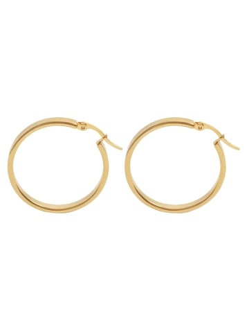 Adeliás Damen Ohrringe – Creole aus Edelstahl in gold