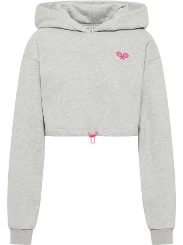 myMO ATHLSR Damen Sweatshirt in Hellgrau Melange