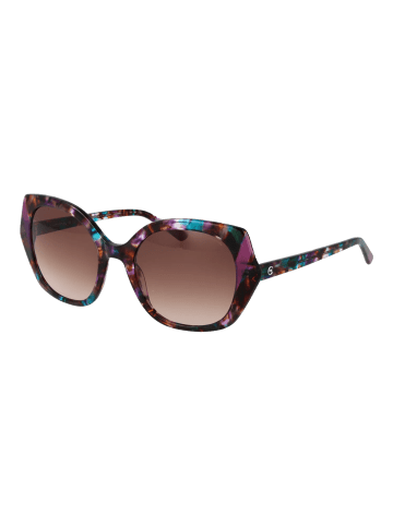 comma Frauen Sonnenbrille Schmetterling Mehrfarbig