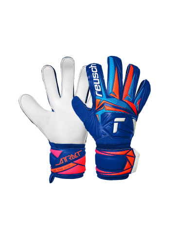 Reusch Torwarthandschuhe Attrakt Solid in 4126 sharp blu/wht/shock orng