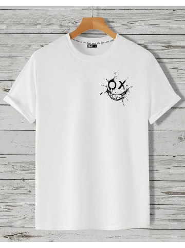 RMK T-Shirt Smily WEISS (kleines Motiv)