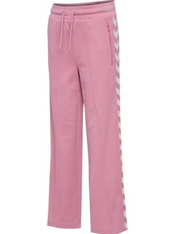 Hummel Kinder Sweat Pants "Hmljr Archive Wide Leg Poly Pants" in Rosa