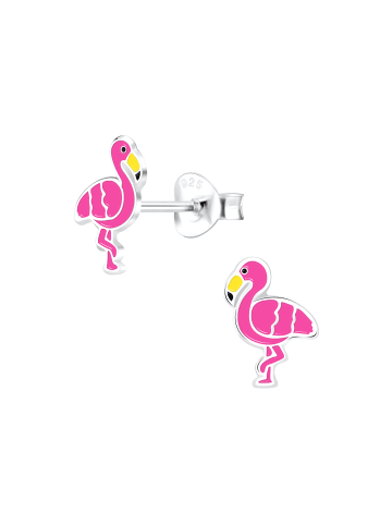 Alexander York Kinderschmuck OHRSTECKER-SET Flamingo, Regenbogen, Alpaka, 3-tlg.