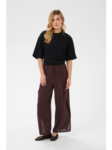 Cream Casual Hose Allie Loose fit in Chocolate Plum