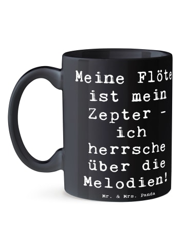Mr. & Mrs. Panda Tasse Flötenzauber mit Spruch in Schwarz