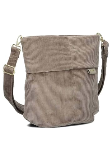 Zwei Mademoiselle M90 - Umhängetasche 28 cm (cord-polar) in cord-mocca
