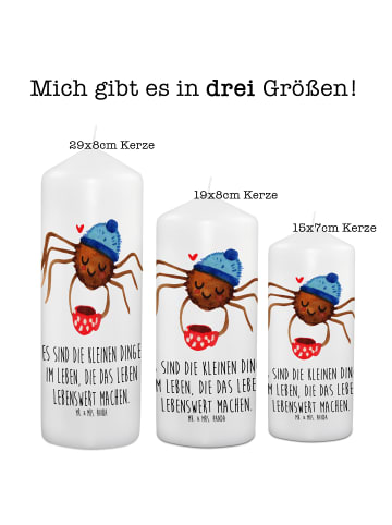 Mr. & Mrs. Panda Schmuckkerze Spinne Agathe Kaffee mit Spruch in Weiß