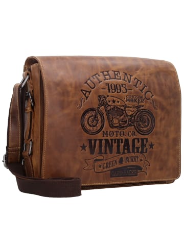 Greenburry Vintage Cafe-Racer Messenger Leder 33 cm in braun