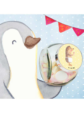 Mr. & Mrs. Panda Bonbonglas Igel Wein ohne Spruch in Gelb Pastell