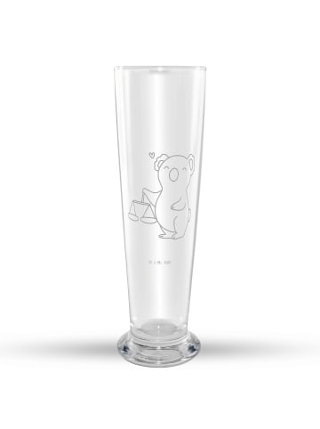 Mr. & Mrs. Panda Weißbierglas Waage Astrologie ohne Spruch in Transparent