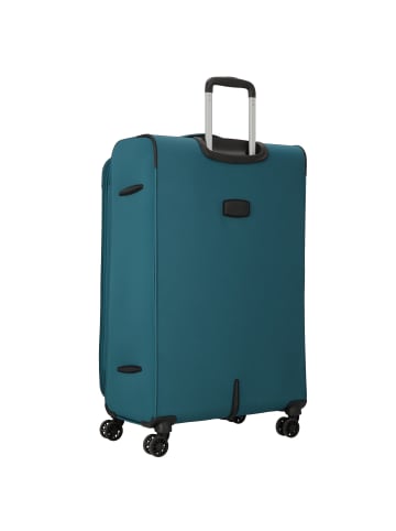 D&N Travel Line 9504 4 Rollen Trolley L 76 cm mit Dehnfalte in petrol