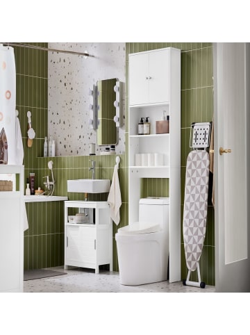 SoBuy Badezimmerschrank in Reinweiß - (W) 20 x (H) 182 x (L) 65 cm