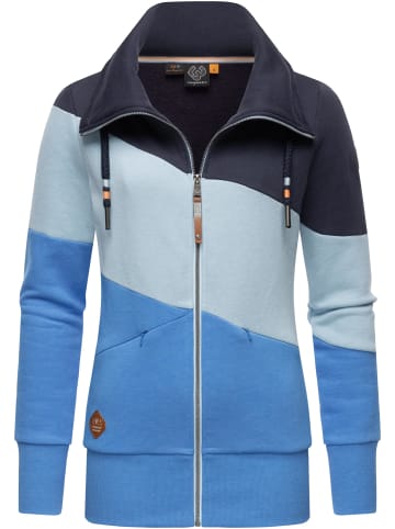 ragwear Sweatjacke Rumika Zip in Blue