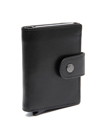 The Chesterfield Brand Barrea Geldbörse RFID Schutz Leder 7 cm in black