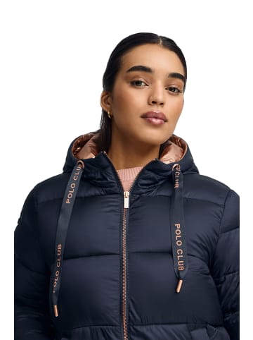 Polo Club Steppmantel in Navy Blau