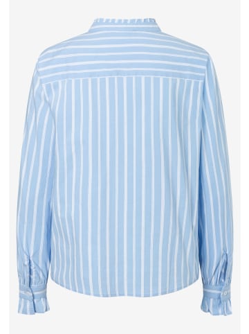 More & More Bluse in hellblau weiß