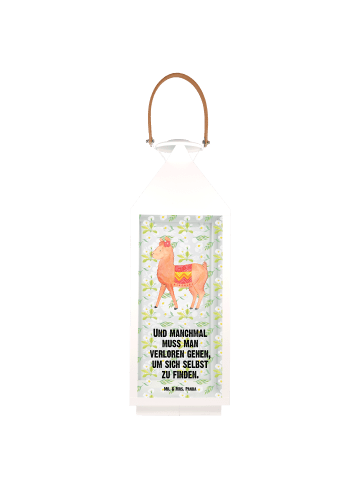 Mr. & Mrs. Panda Windlicht Alpaka Stolz mit Spruch in Transparent