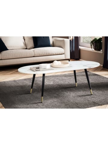 FineBuy Couchtisch in Weiß / MDF / 120x60x42