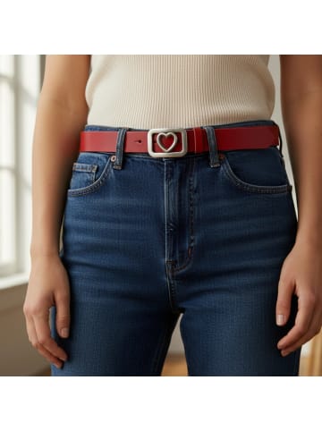 FRONHOFER Ledergürtel in Rosé